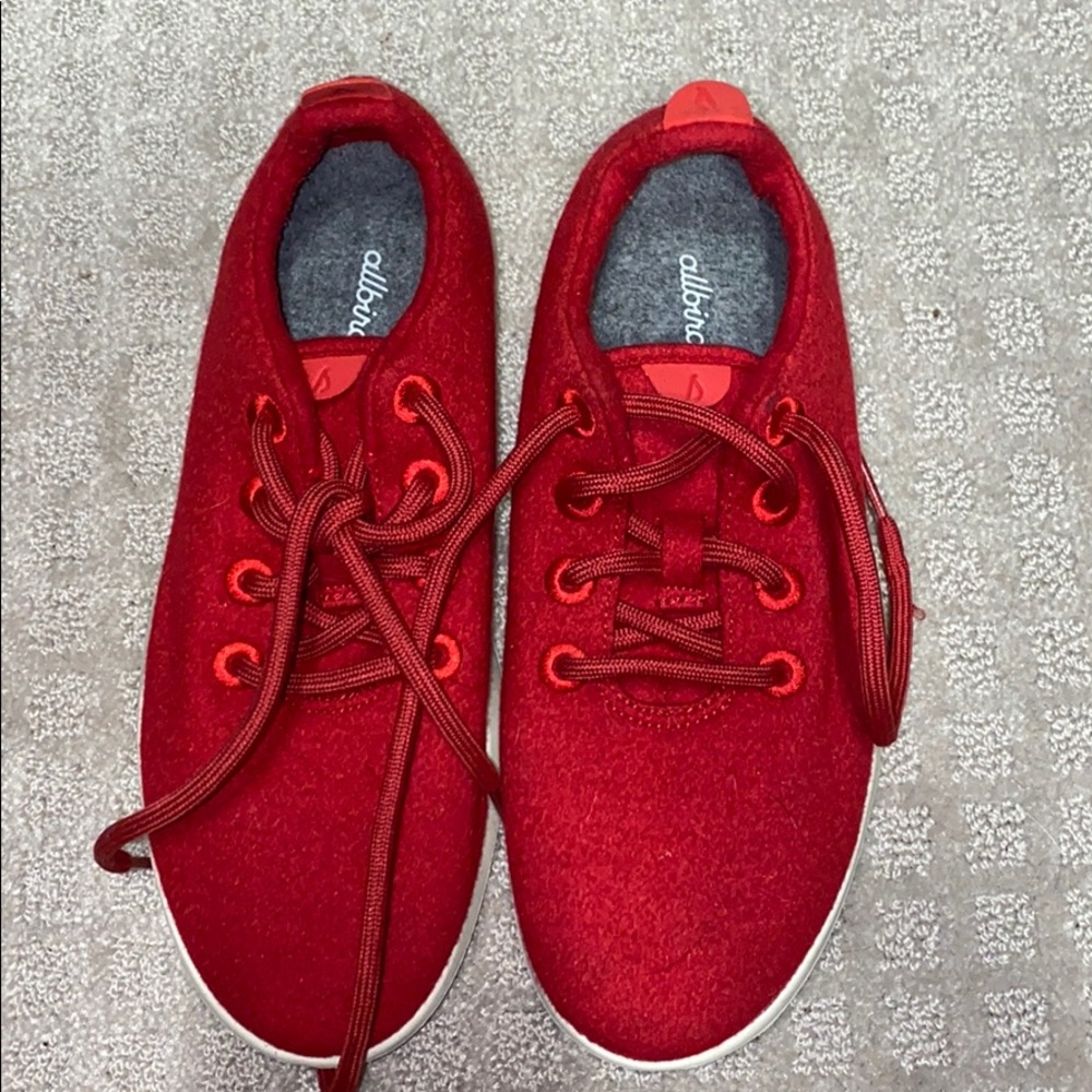 red allbirds sneakers